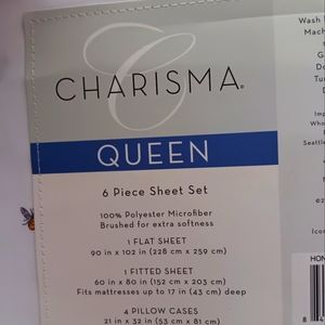 Charisma Queen Size 6 piece Sheet Set